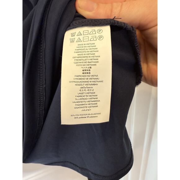 MICHAEL Michael Kors Women’s Navy Chain-Neck Flutter Sleeve Top (P/M) - Picture 5 of 8